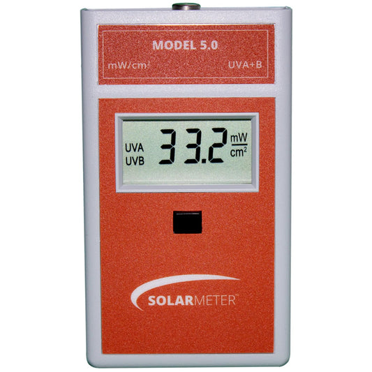 Solarmeter Model 5.0 – Digital UVA+B Light Meter for Curing Lamps, Eyewear Testing & Window Film Measurement