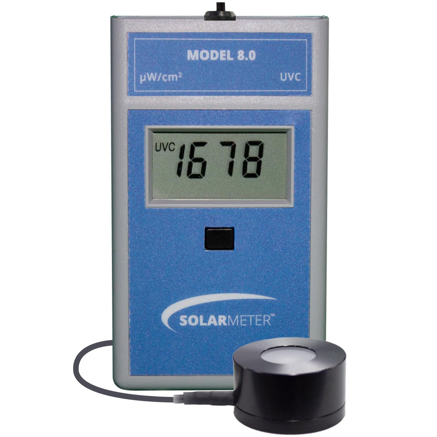 Solarmeter 8.0-RP – Handheld UVC Lamp Meter with Remote Probe, Digital UV Light Radiometer & Bulb Tester, 0–1999 µW/cm² UVC, Made in USA