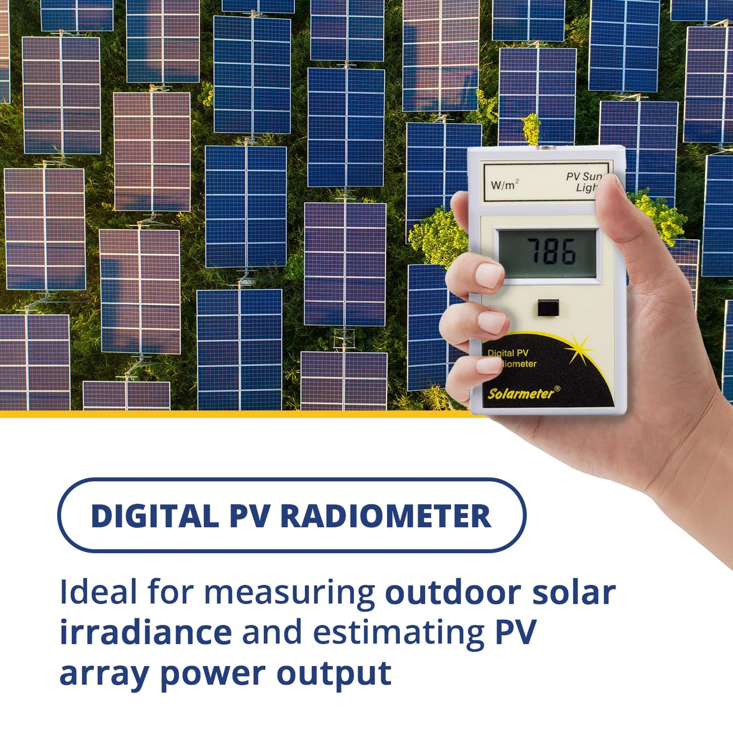 Solarmeter Model 10.0 – Global Solar Power Meter for Solar Panel Testing & Solar Irradiance Measurement