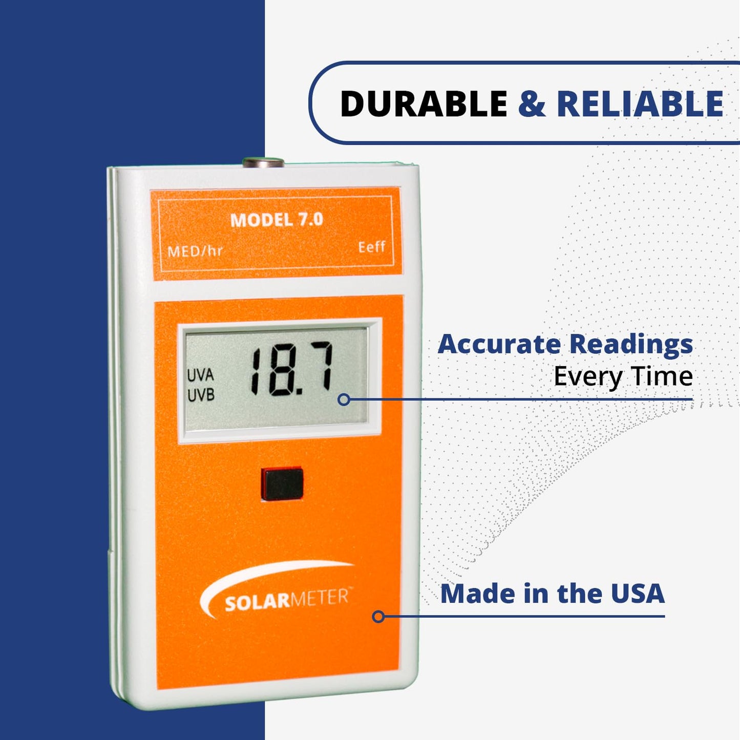 Solarmeter Model 7.0 – Erythema UV Meter for Sunburn Risk, Solar Exposure & UV Safety Monitoring