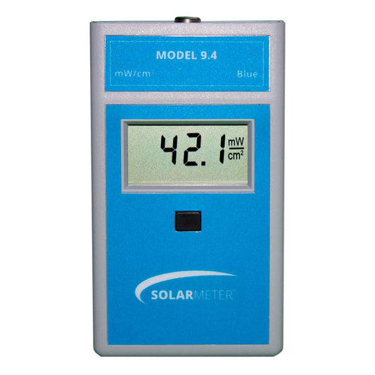 Solarmeter Model 9.4 – Visible Blue Light Meter for Aquarium Lamps, Acne & Bilirubin Phototherapy – Handheld Digital Radiometer, 0-199.9 mW/cm², Made in USA