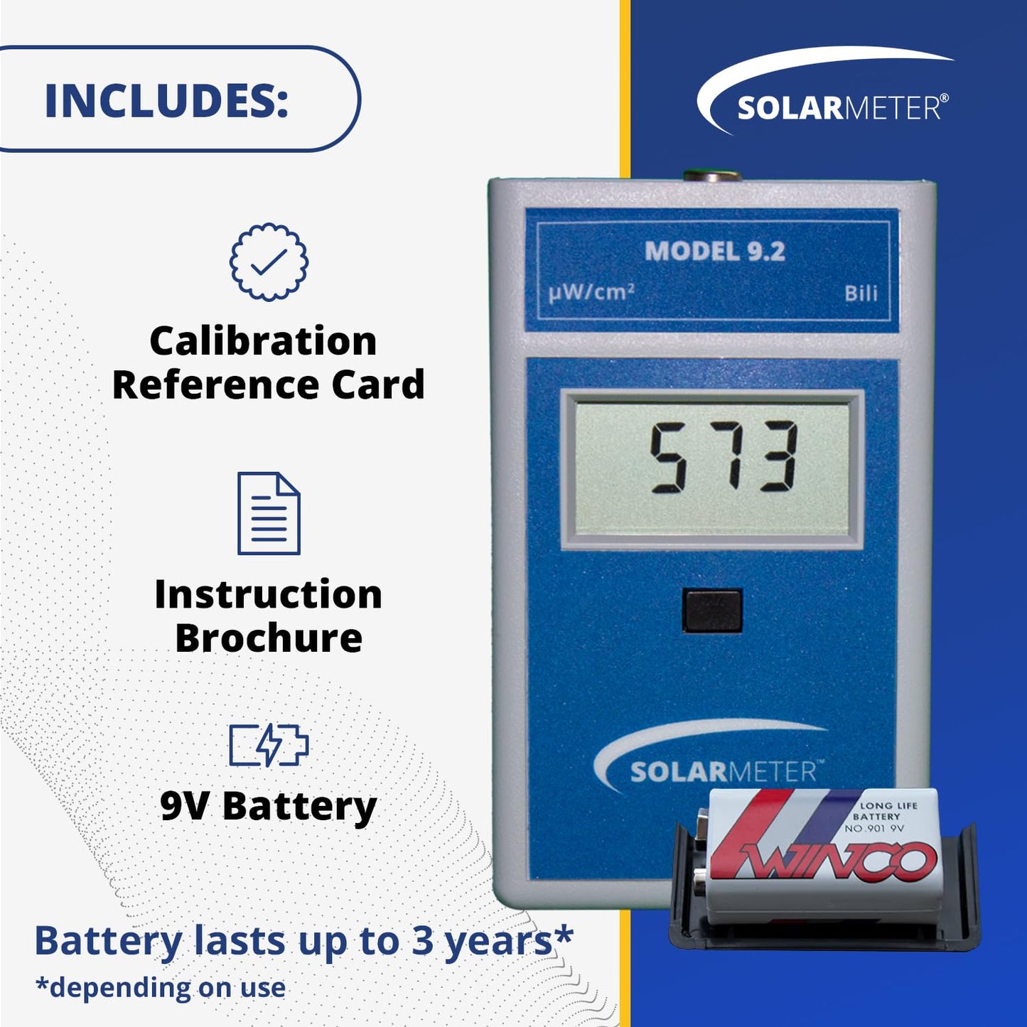 Solarmeter Model 9.2 – Bilirubin Blue Light Meter for Phototherapy & Medical Use