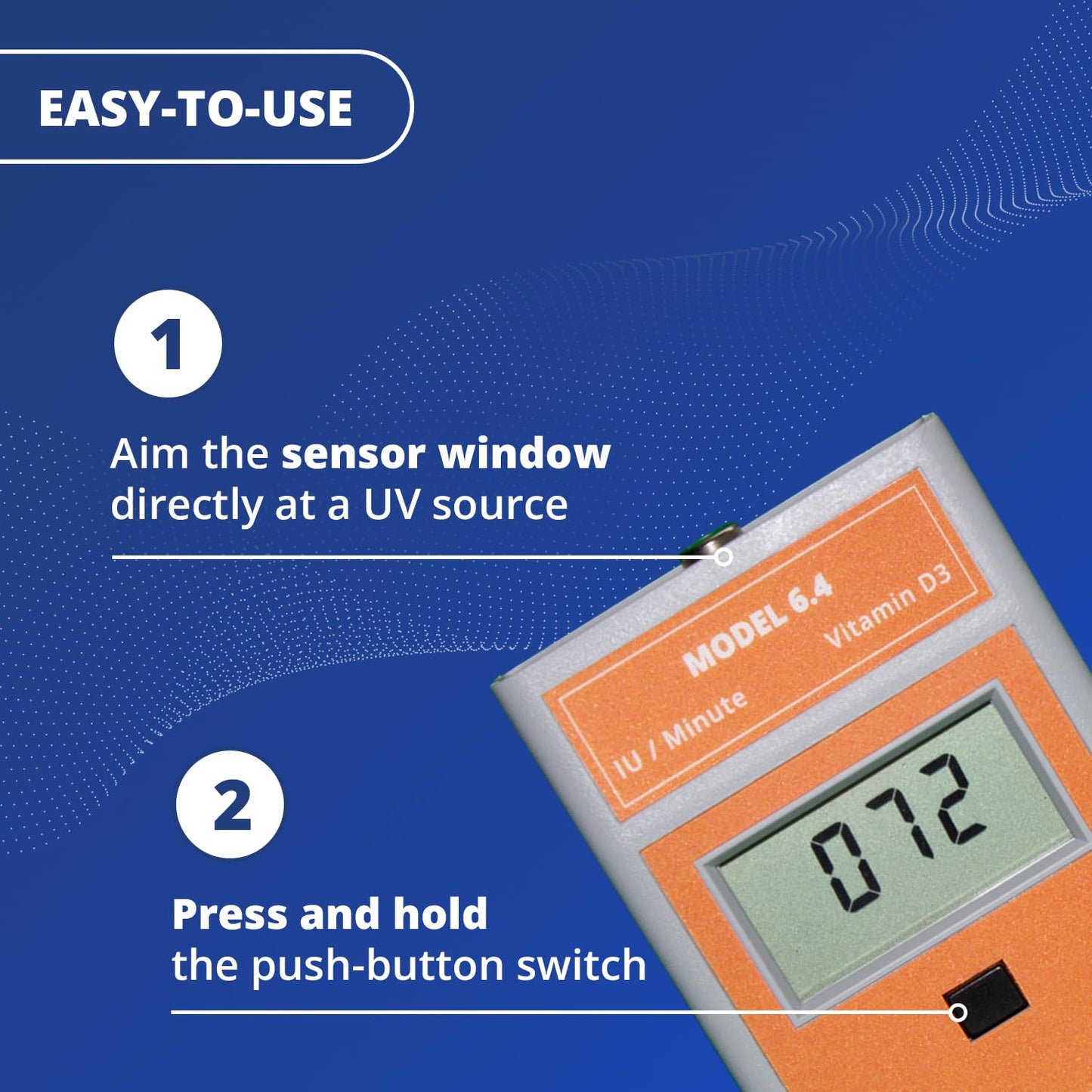 Solarmeter Model 6.4 – Vitamin D UVB Meter for Sun Exposure & Eyewear UV Testing