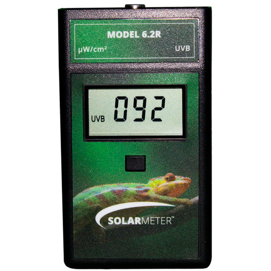 Solarmeter Model 6.2R – Handheld Reptile UVB Lamp Meter, Digital Radiometer & Bulb Tester for Terrariums & Outdoor Use, 0–1999 µW/cm² UVB, Made in USA