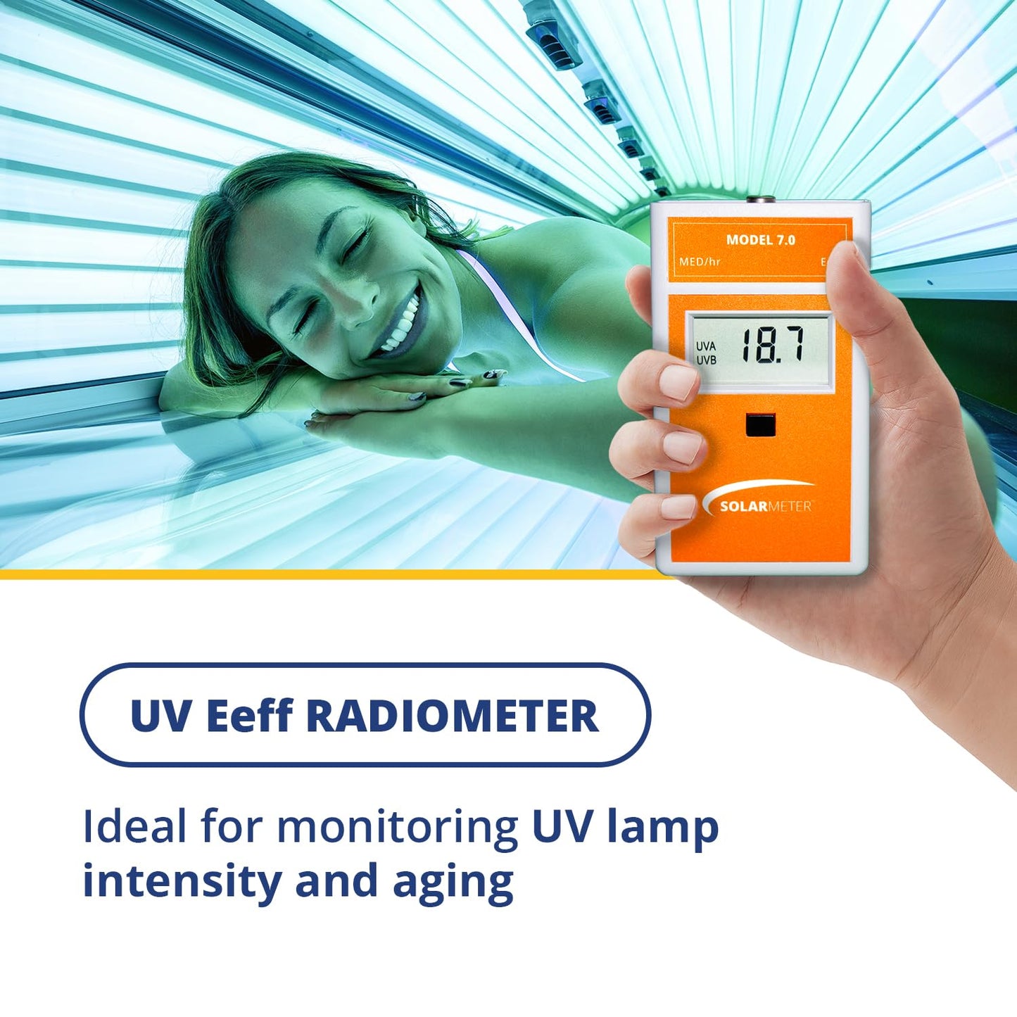 Solarmeter Model 7.0 – Erythema UV Meter for Sunburn Risk, Solar Exposure & UV Safety Monitoring